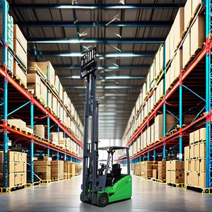 קיבולת 1.8טון קומפקטי בגודל קומפקטי תלת גלגל עם מלגזה ליתיום מלגזה ליתיום - Product Image 5