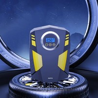 Compresseur d'air portable 12V ABS pour voiture avec manomètre numérique, moniteur de pression des pneus et lumière d'urgence pour gonflage des pneus de voiture et de vélo