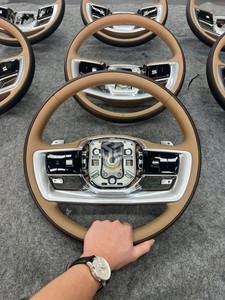 Volant personnalisé <span class=keywords><strong>marron</strong></span> + noir de haute qualité pour <span class=keywords><strong>Range</strong></span> <span class=keywords><strong>Rover</strong></span> Vogue 2023 + accessoires intérieurs de volant - Product Image 2