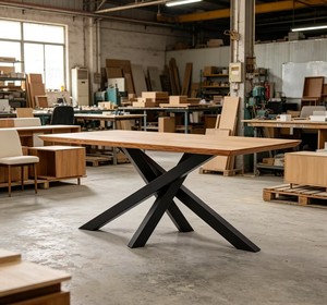 <span class=keywords><strong>Tavolo</strong></span> da Pranzo <span class=keywords><strong>Allungabile</strong></span> in <span class=keywords><strong>Legno</strong></span> dal Design Minimalista 2026 con Gambe in <span class=keywords><strong>Metallo</strong></span> per Soggiorno - Product Image 2