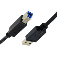 Kabel USB 2.0 Wavelink Berkualitas Tinggi 1.5m, Tipe A Male ke B Male, Berlapis PVC dan Pelindung Jalinan, untuk Printer, Scanner, dan Transfer Data
