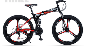 Bicicleta de Montaña Plegable de 26 Pulgadas con Velocidades Variables, Amortiguación y Frenos de Disco para Estudiantes, Venta al Por Mayor Transfronteriza 1019-3 - Product Image 5