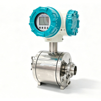 Medidor de Flujo Electromagnético Higiénico para Alimentos Líquidos, Salida 4-20mA, Precisión del 0.5%, Sanitario