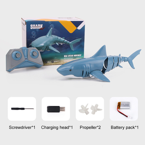2.4G Simulação <span class=keywords><strong>RC</strong></span> Shark Fish Toys Piscina Banheiro <span class=keywords><strong>RC</strong></span> Boat Water Toys Controle Remoto Tubarão brinquedos para crianças - Product Image 6