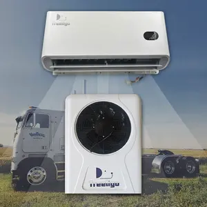 Ar condicionado trator cabine escavadeira tipo split rv Treeligo ar condicionado elétrico 12v unidade apu para caminhões