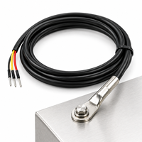 Sonde de température DS18B20 montée en surface avec fil RVVP de haute qualité et embout à sertir à froid
