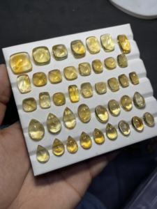 พลอยซิทรินธรรมชาติรูปทรงผสมสีเหลืองขัดเงาสำหรับทำเครื่องประดับ - Product Image 6