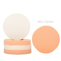 Éponges cosmétiques lavables Cangli 90 mm grande taille en latex, forme ronde et triangulaire, applicateur de beauté en mousse pour poudre