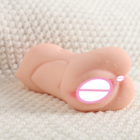 Masturbador Masculino Pocket Pussy de Alta Calidad con 3 Canales y Doble Cabezal, Copa de Juguete Sexual para Adultos con Función de Vagina, Muñeca de Silicona para Hombres