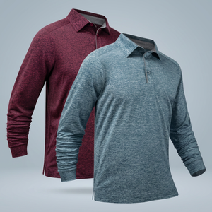 Camisa Casual de Manga Larga para Hombre, Estilo Europeo Americano, Holgada, de Color Sólido, Tejida en Poliéster, con Botones, Personalizable, de Secado Rápido - Product Image 3