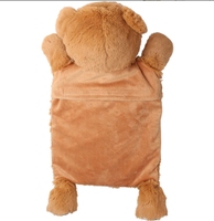 Coussin chauffant personnalisé en coton PP, jouet en peluche tricoté Stitch, bouteille d'eau chaude amovible avec housse, 0-24 mois