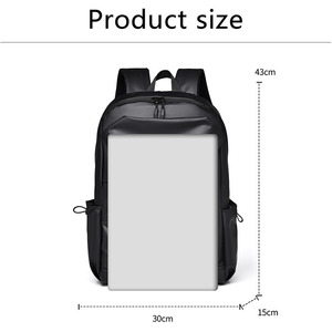 New Custom <strong>Large</strong> Capacity Double Pull Durable <strong>Backpack</strong> Waterproof Business Trip Commuting <strong>Black</strong> <strong>Backpack</strong> - Product Image 6