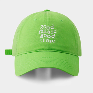 Casual Cotton Baseball Cap Good Music Good Time Embroidered Dad <b>Hat</b> - Product Image 4