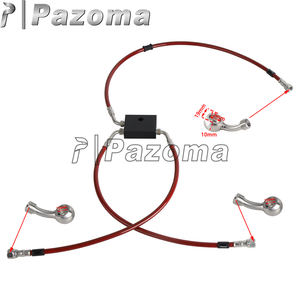 Kit <span class=keywords><strong>de</strong></span> conduites <span class=keywords><strong>de</strong></span> <span class=keywords><strong>frein</strong></span> ABS à double disque en acier inoxydable tressé pour <span class=keywords><strong>Harley</strong></span> Dyna Fat Bob/Low Rider 2012-2017 - Product Image 6