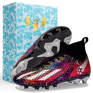 Zapatos de Fútbol de Caña Alta con Tacos Cortos, Unisex, Parte Superior Sintética, Forro de Malla, Suela de Goma, Entresuela de EVA, para Entrenamiento de Primavera - Product Image 3