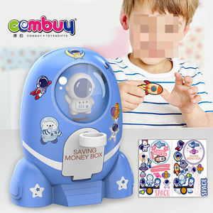 Điện Key mở khóa tiết kiệm tiền Hộp ánh sáng đồ chơi Rocket Piggy ngân hàng - Product Image 5