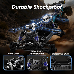 JIUSI MT14R 80KM/H 4WD Coche RC Profesional de Alta Velocidad para Derrapes, Camioneta de Control Remoto, Juguetes para Niños - Product Image 5