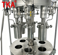 Réacteur parallèle automatique professionnel haute pression à 6 stations, contrôle PLC, en acier inoxydable SUS316L, conception à ouverture rapide pour usage en laboratoire