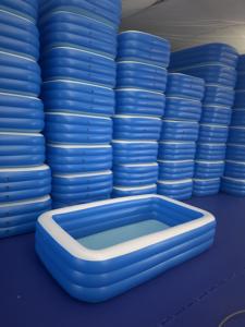 Offre Spéciale <span class=keywords><strong>Piscine</strong></span> Gonflable Épaissie en PVC Bleu et Blanc pour Adultes, Enfants et Bébés, Jeux de Plein Air Domestiques - Product Image 3