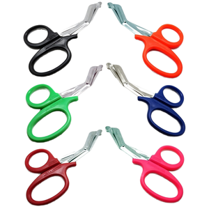 Industrial Trauma Shears Multi-Purpose Bandage Scissors Serrated Edge Stainless Steel Blade Plastic Handles 3-Year - Product Image 1