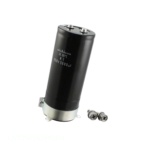 Condensador de Montaje en Chasis de Canal de Fabricante 5600 uF CAP ALUM 5600UF 20% 450V SCREW LNT2W562MSEH - Product Image 1