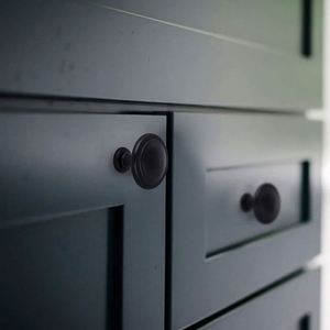 WEKIS Matte Black Zinc Alloy Cabinet Handles for Bedroom and Hotel Dresser Kitchen Cabinets <b>Drawers</b>-Durable Furniture <b>Pulls</b> - Product Image 4