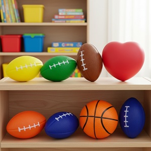 ลูกบอลของเล่นกลางแจ้งพิมพ์โลโก้ได้ คุณภาพสูง ทำจากโฟม PU นุ่ม บรรเทาความเครียด เหมาะสำหรับกิจกรรมโฆษณา - Product Image 2