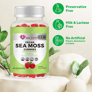 Gummies de mousse de mer véganes à prix <span class=keywords><strong>économique</strong></span>, souples, pour la digestion rapide, vente directe usine, personnalisables - Product Image 5