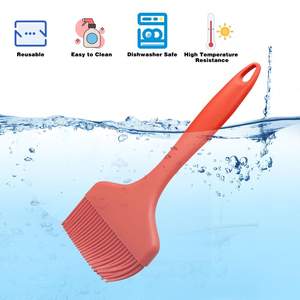 실리콘 바스팅 브러시, 요리용 대형 <span class=keywords><strong>BBQ</strong></span> 페이스트리 브러시, 매우 넓은 바스팅 브러시, 주방 브러시 내열성 <span class=keywords><strong>BBQ</strong></span> 음식 브러시 - Product Image 2
