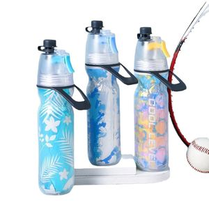 500ml BPA Free Spray Tumbler Double Wall Cooling Water <b>Bottle</b> with Lid Straw and Carry Rope for Gym Travel - Product Image 5