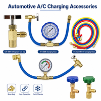 Abrelatas de refrigerante Manual de los cinco continentes, R22/R134A/R410, diafragma de válvula de seguridad de apertura Universal de freón para Gas,