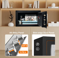 Coffre-fort électronique à code haute sécurité, coffre-fort numérique en acier laminé à froid anti-perçage et anti-effraction pour la maison, l'hôtel, le bureau
