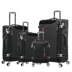 Set di valigie Softside SANZHENG con ruote Spinner, Set di valigie grandi in tessuto espandibile 4 pezzi con lucchetto TSA (20/24/28/32 pollici - Product Image 1