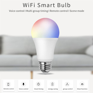 SIXWGH Tuya WiFi Bombilla LED 9W RGB Luz inteligente Alexa y Google Home Compatible Dispositivo <span class=keywords><strong>de</strong></span> hogar inteligente personalizable Bombilla inteligente popular - Product Image 5