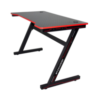 Bureau de jeu noir de haute qualité avec des caractéristiques durables, y compris une chaise de jeu, idéal pour la vente en gros et parfait pour les joueurs