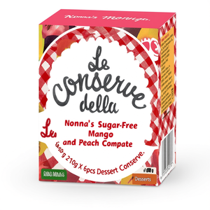 Compota de Mango y Melocotón Sin Azúcar de Nonna, 210g X 6 Piezas, Conserva de Postre - Product Image 2
