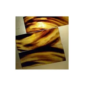 Plaque de corne de buffle polie, produit de bonne qualité, meilleure couleur de corne de bœuf, couleurs miel pour le produit Offre Spéciale