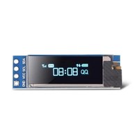 Modul tampilan OLED I2C 0.91 inci putih/biru I2C Driver layar OLED DC 3.3V ~ 5V untuk modul LCD Arduino