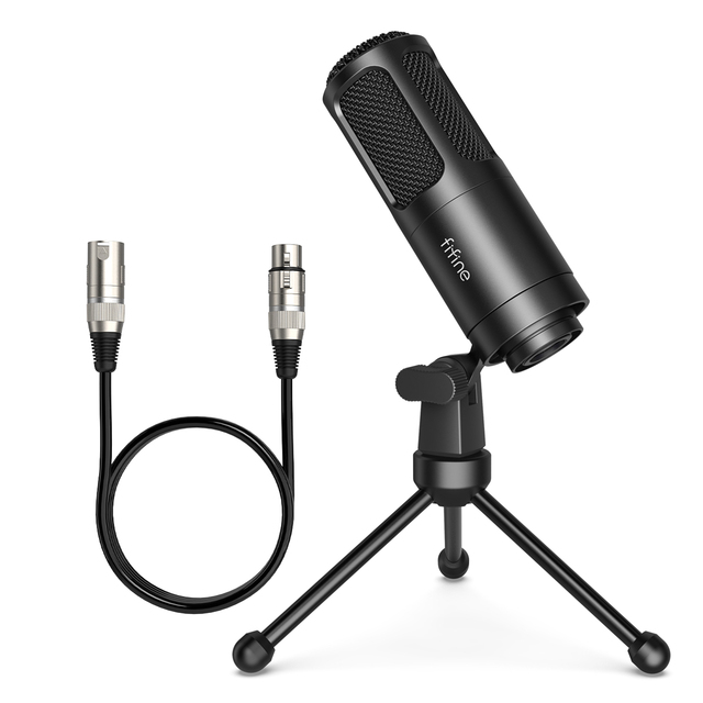 Fifine K669D Professional USB XLR Recording Microphone Studio Condenser Microphone Podcast Microphone