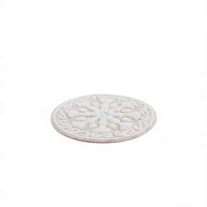 Alfombra de Baño Redonda de Algodón con Diseño de Medallón, Calidad Premium, Diseño Clásico, Estilo Chino Tradicional - Product Image 1