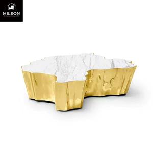 Lüks Bilgi Ağacı Sehpası, Antik Patinalı Parlak Pirinçten, Altın Ağacı Motifiyle İşlenmiş - Product Image 6