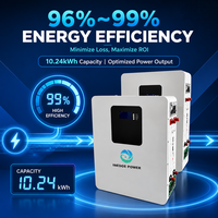 Batterie solaire hybride tout-en-un INEDGE POWER, vente en gros OEM, BMS domestique IA, 10 kW, murale, LiFePO4, 10 kWh, 20 kWh, 16 kWh