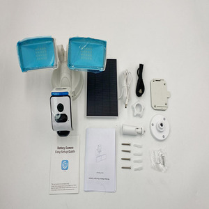 Không thấm nước đèn pha cam có dây cộng với với chuyển động kích hoạt 1080p HD video wifi thông minh năng lượng mặt trời ngoài trời Đèn pha Camera An Ninh - Product Image 6