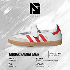 รองเท้าผ้าใบแฟชั่นลำลองสำหรับผู้หญิง Samba Jane J 'white Red Gum' รุ่นขายดี รองเท้าสเก็ตบอร์ด - Product Image 6