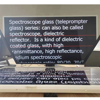 Kualitas Super Tampilan Gambar 3D Autocue Teleprompter Beam Splitter Glass