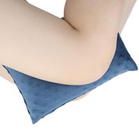 Coussin de genou en U confortable et rembourré en pur coton, soutien pour les jambes pour les dormeurs sur le côté, soulage la pression sur les hanches et le bas du dos
