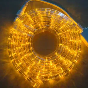 11毫米黄色防水发光二极管条形房屋装饰绳灯霓虹灯动漫绳灯