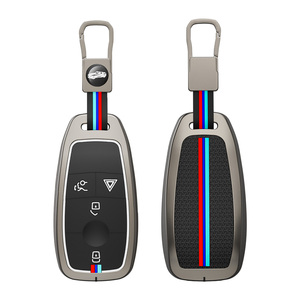 Kẽm Hợp Kim Silicone Bao Gồm Cho Chìa Khóa Xe Cho <span class=keywords><strong>Benz</strong></span> Thông Minh Từ Xa Chìa Khóa Xe Vỏ Bảo Vệ Với Keychain Phụ Kiện - Product Image 2