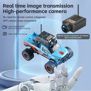 Nuevo Camión Monstruo Eléctrico de Plástico a Escala Completa 1:64 de Weili, con Cámara FPV de Alta Definición, Modelo de Auto RC Todoterreno para Exteriores - Product Image 2