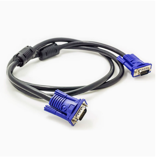 VGA Cable 3+6 1.5M Display High-definition Cable, 15-pin Universal for Laptops, VGA 3+6 Cable.